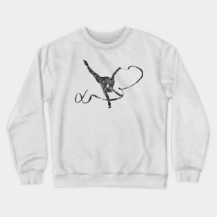 Rhythmic gymnastics black and white Crewneck Sweatshirt